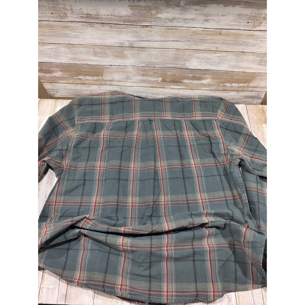 Bit & Bridle Plaid Long Sleeve Button Down Shirt Men's XL Blue Red Black Horse - Picture 11 of 11